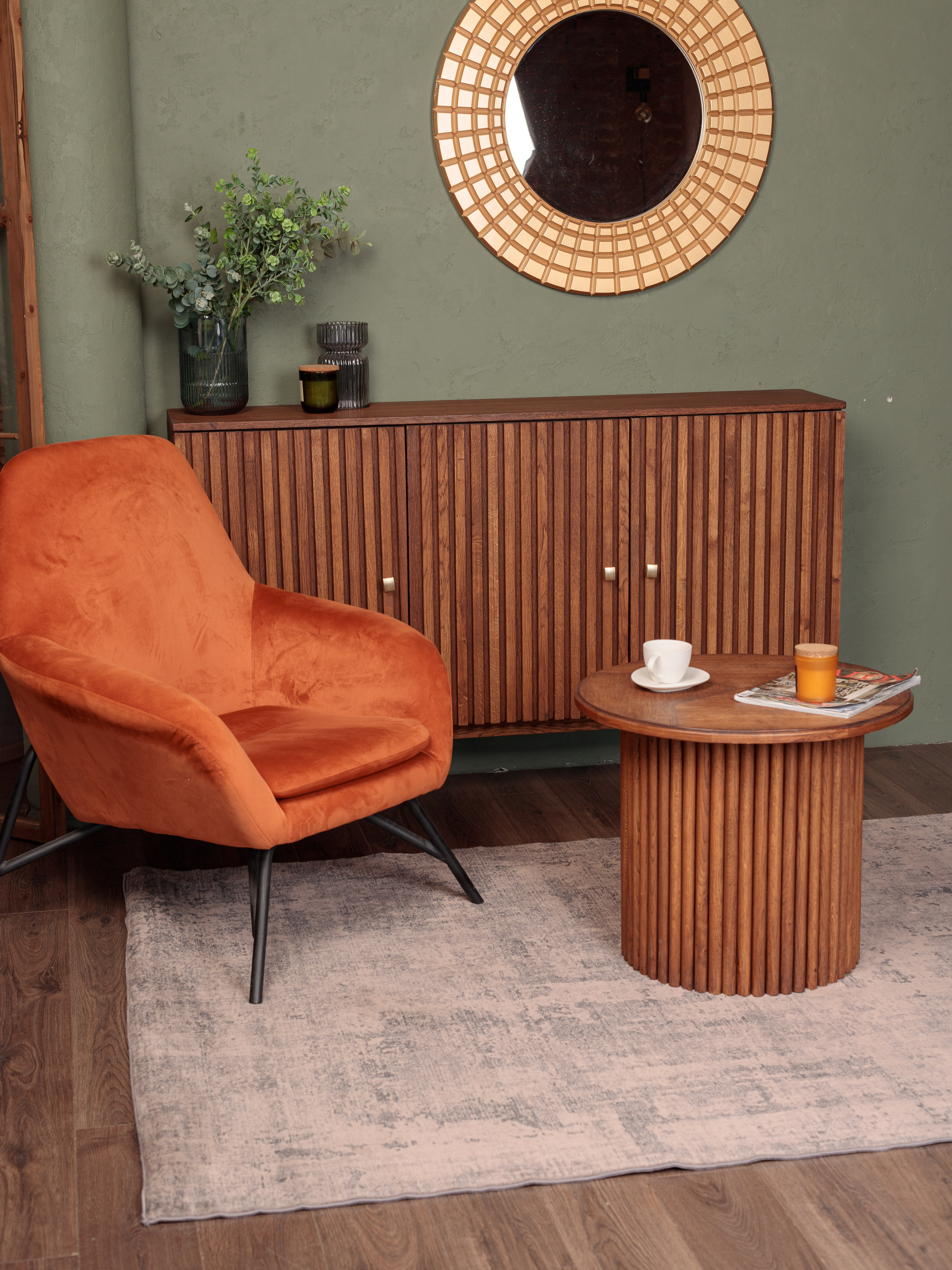 Ковер Fall Deluxe 150х220 темно-бежевый муар